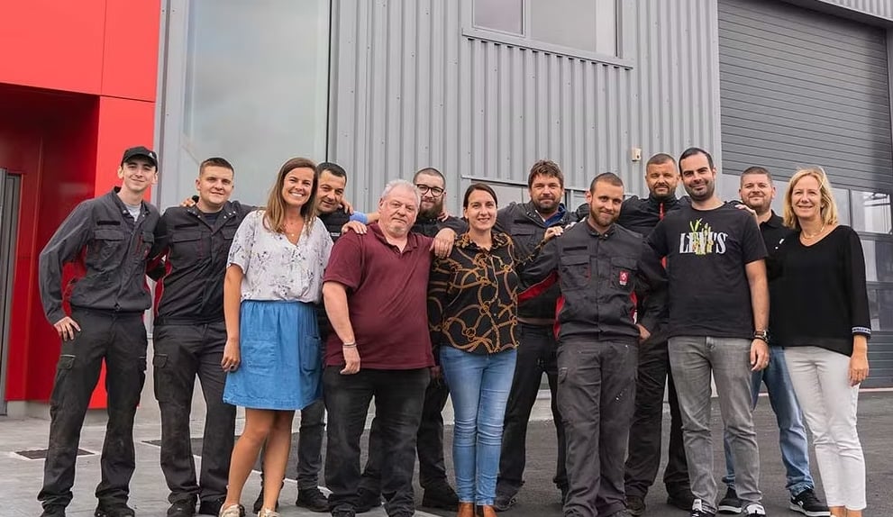 Photo de l'équipe des ETS Coquidé & Cie