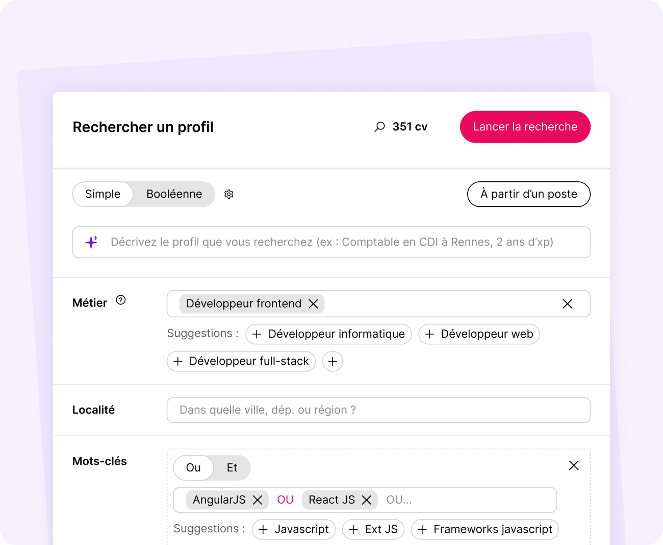 2Recherche-cvtheque - LP leadgen