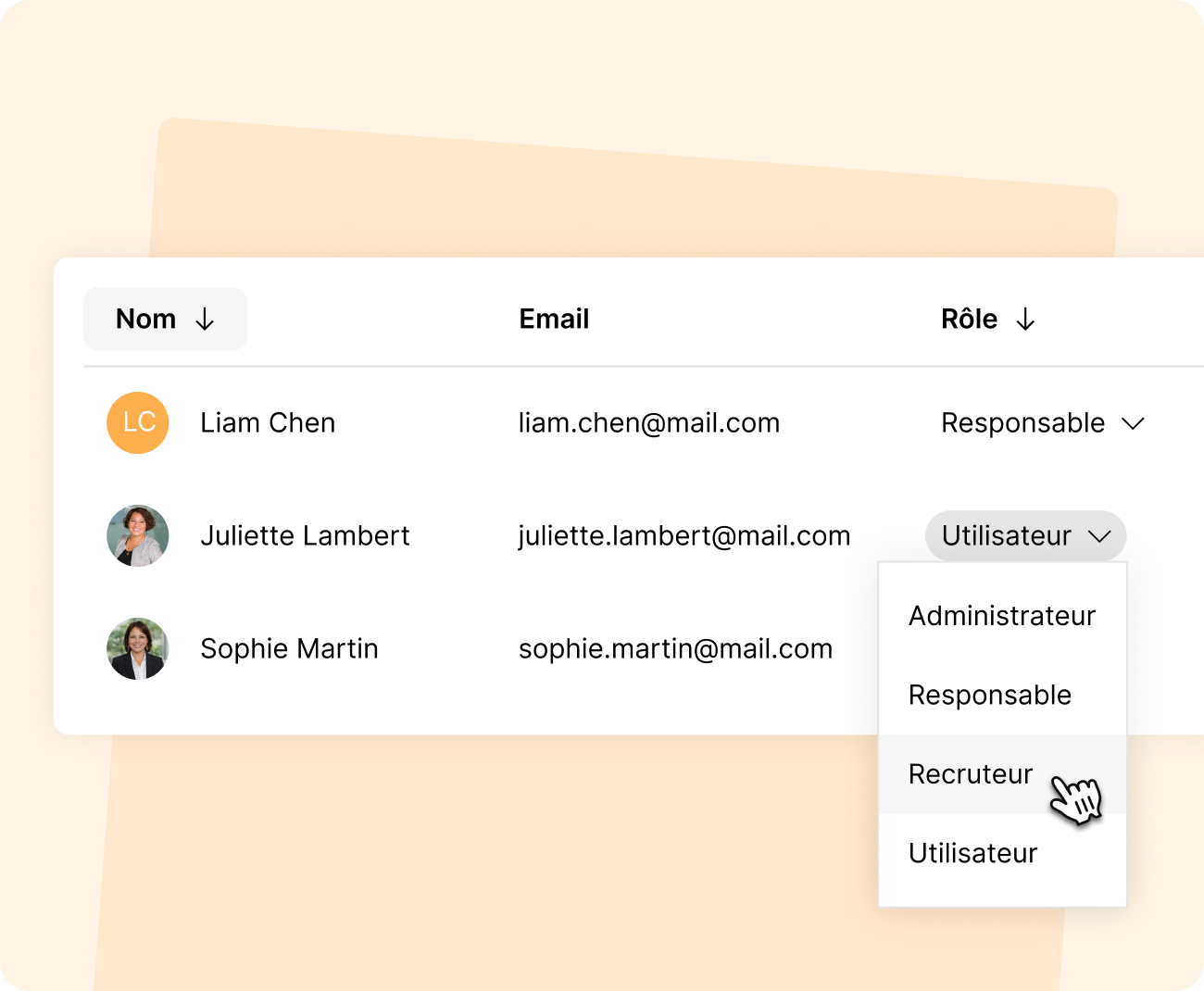 Gestion des utilisateurs et permissions