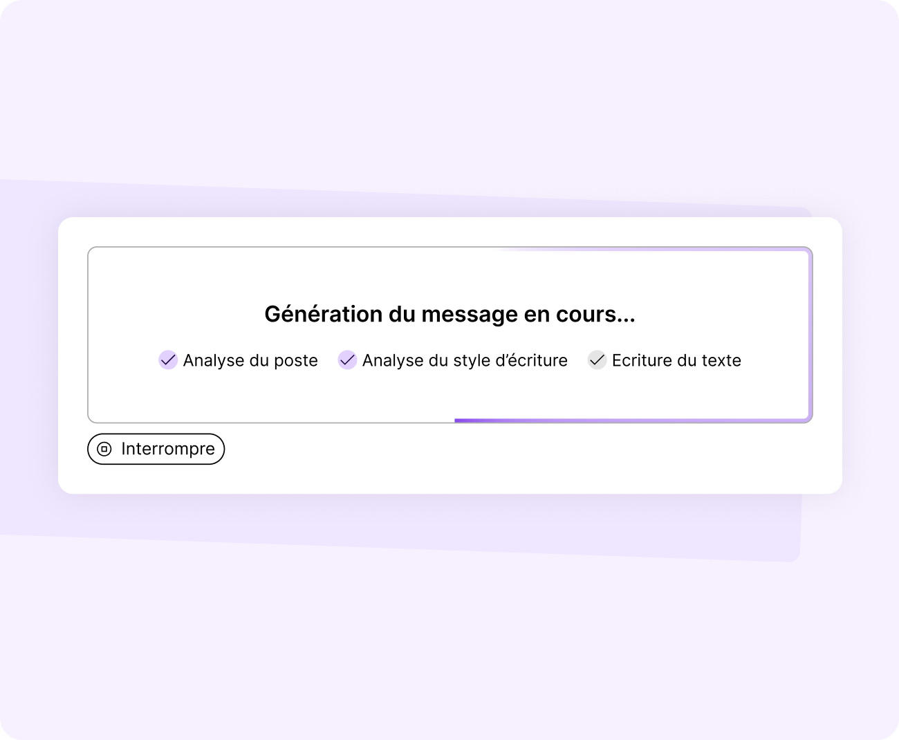 Messages dapproche personnalisés