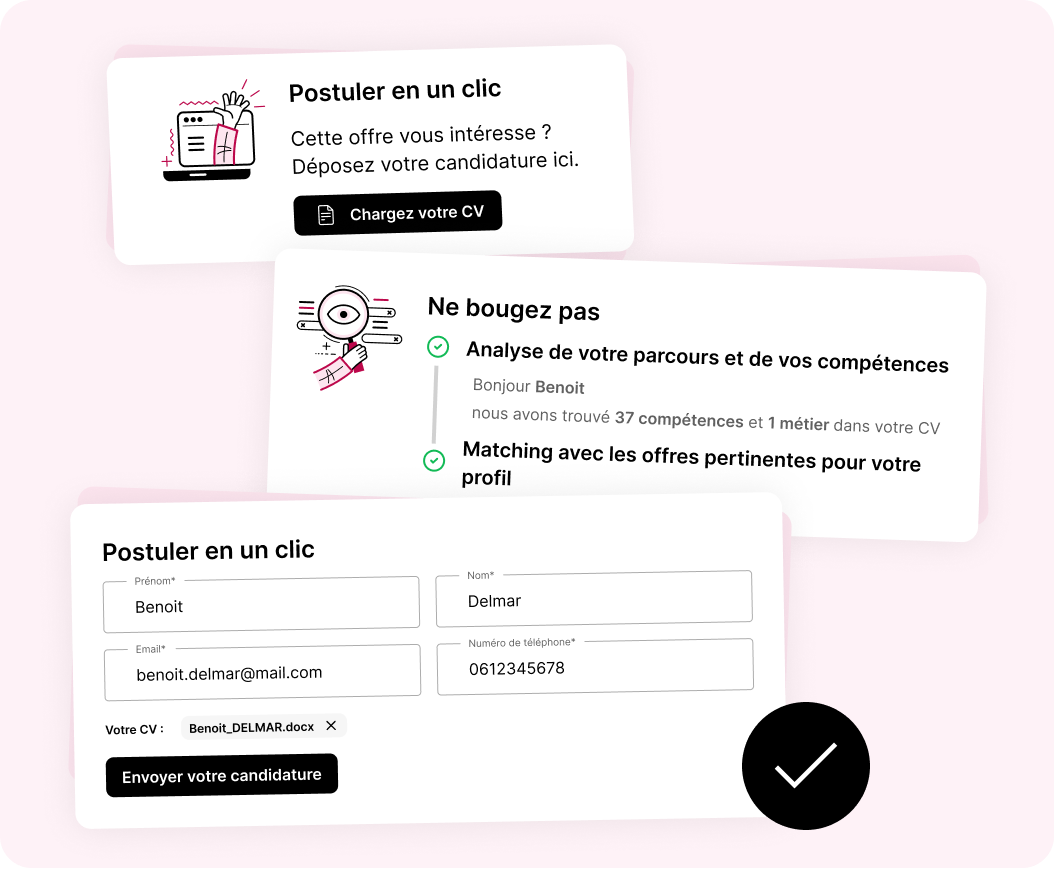 Misez sur un parcours candidat simplifié