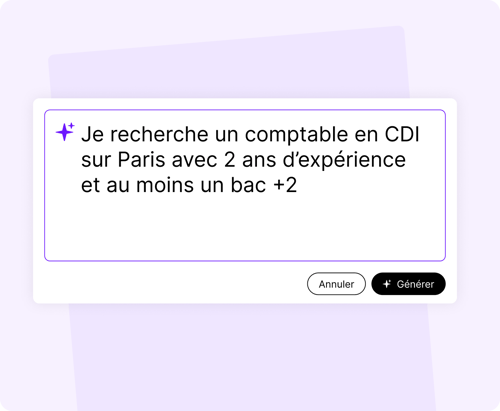 Recherche langage naturel CVthèque - LP leadgen 1