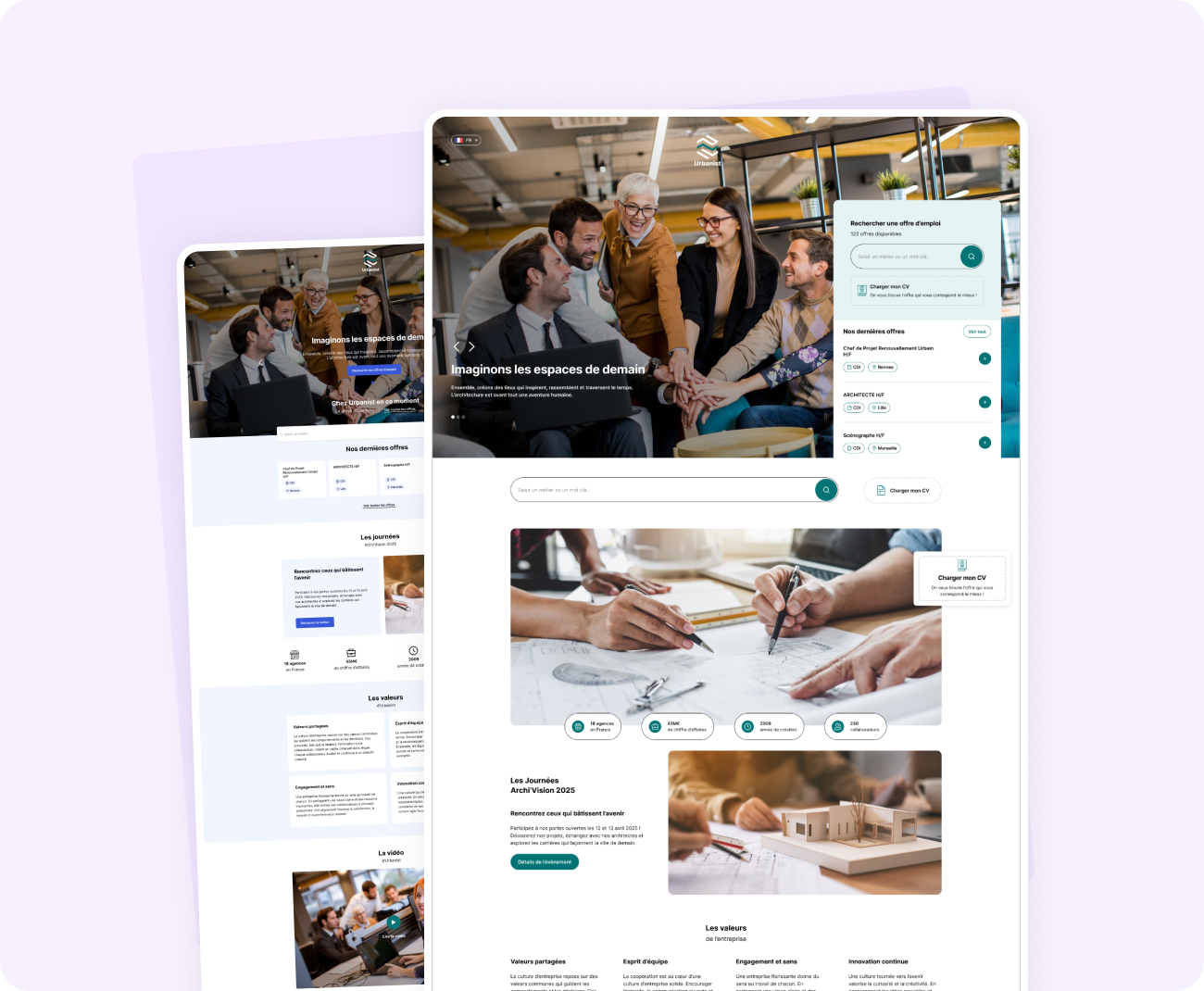 Site carrière - violet