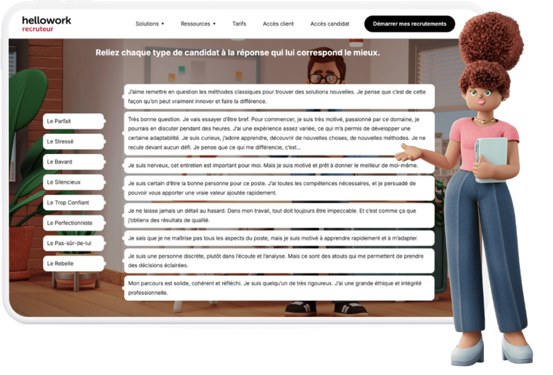 Visuel des 8 familles de candidats
