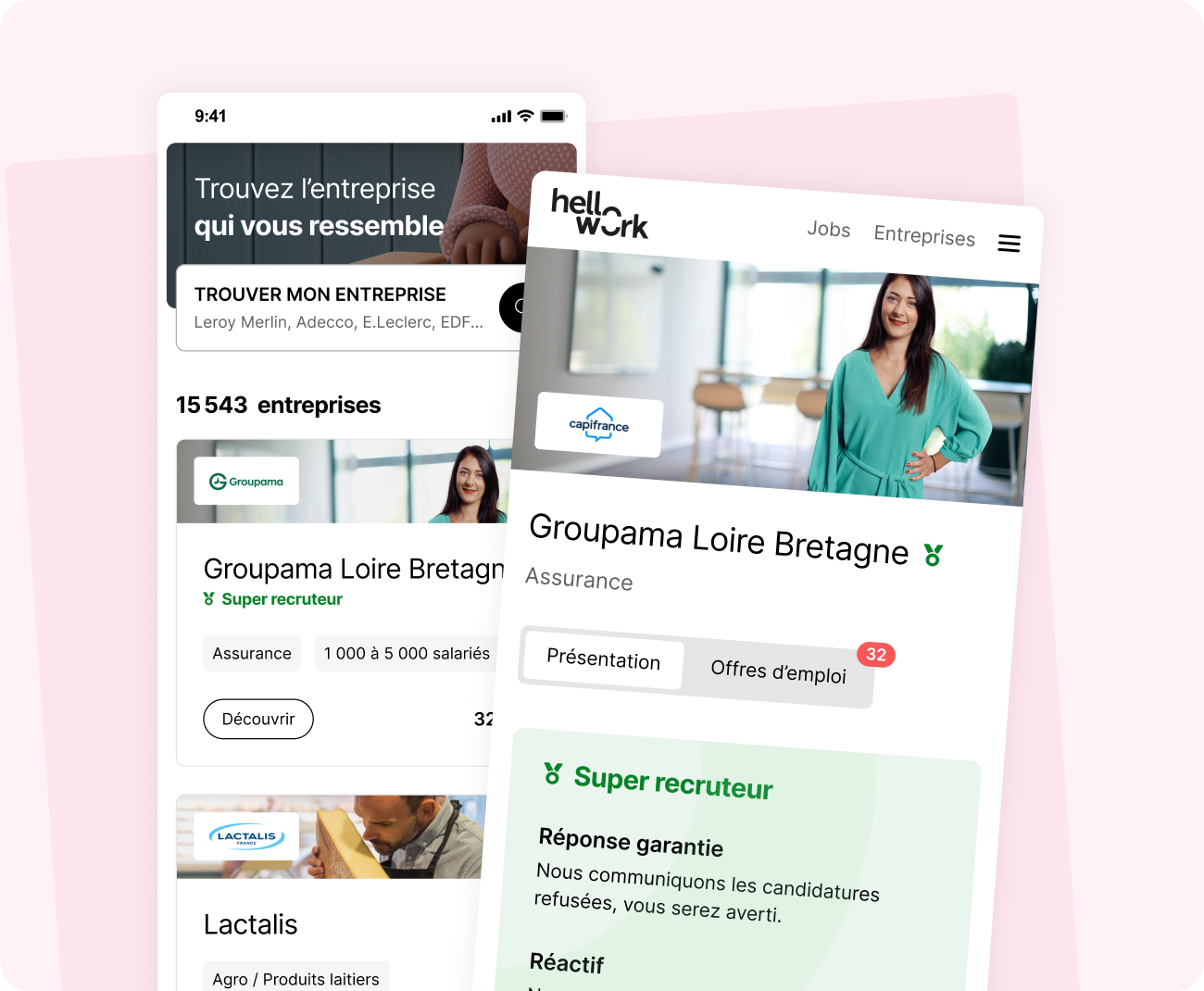 Visibilité page entreprises