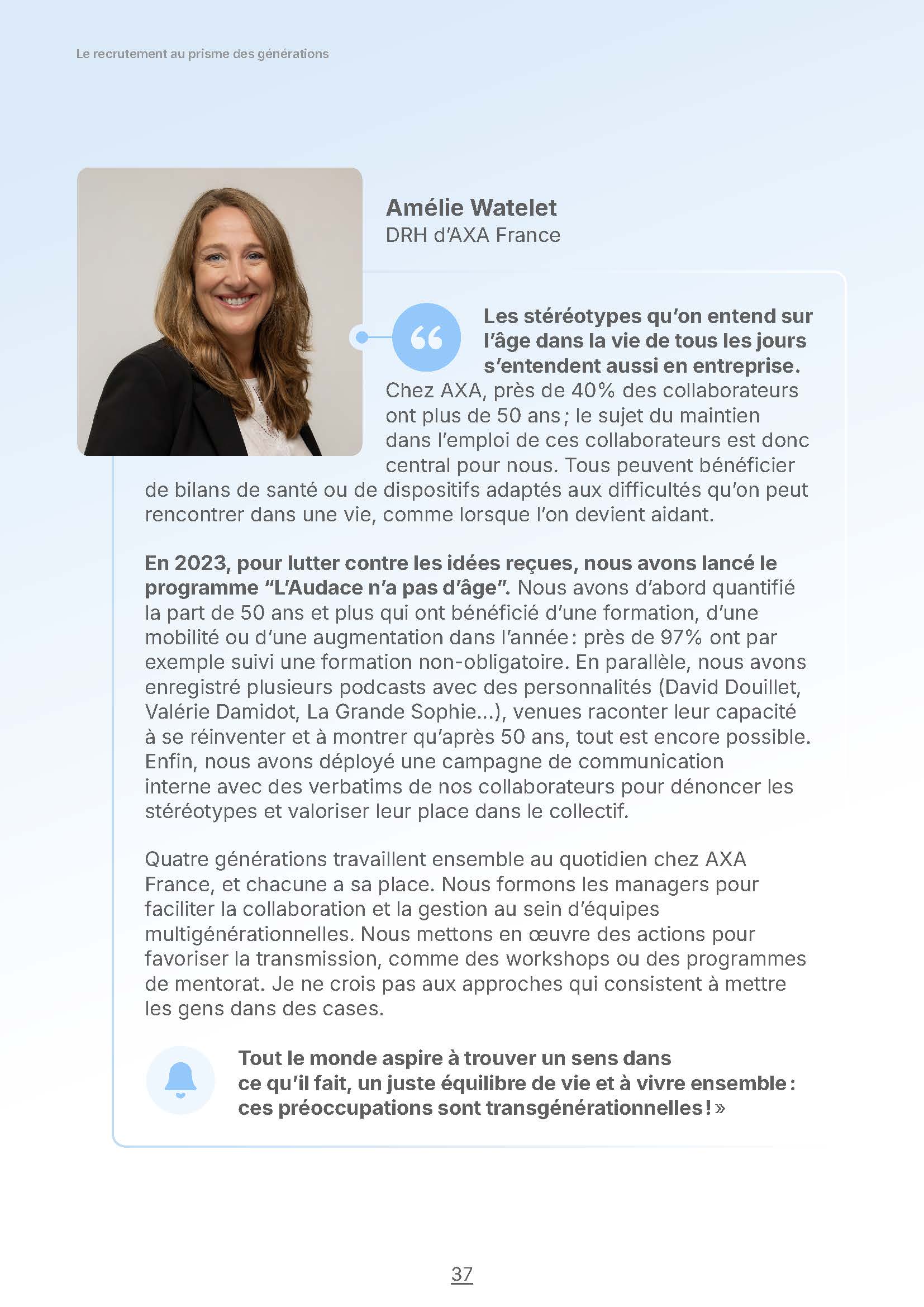 Aperçu ITW de Amélie Watelet d'Axa